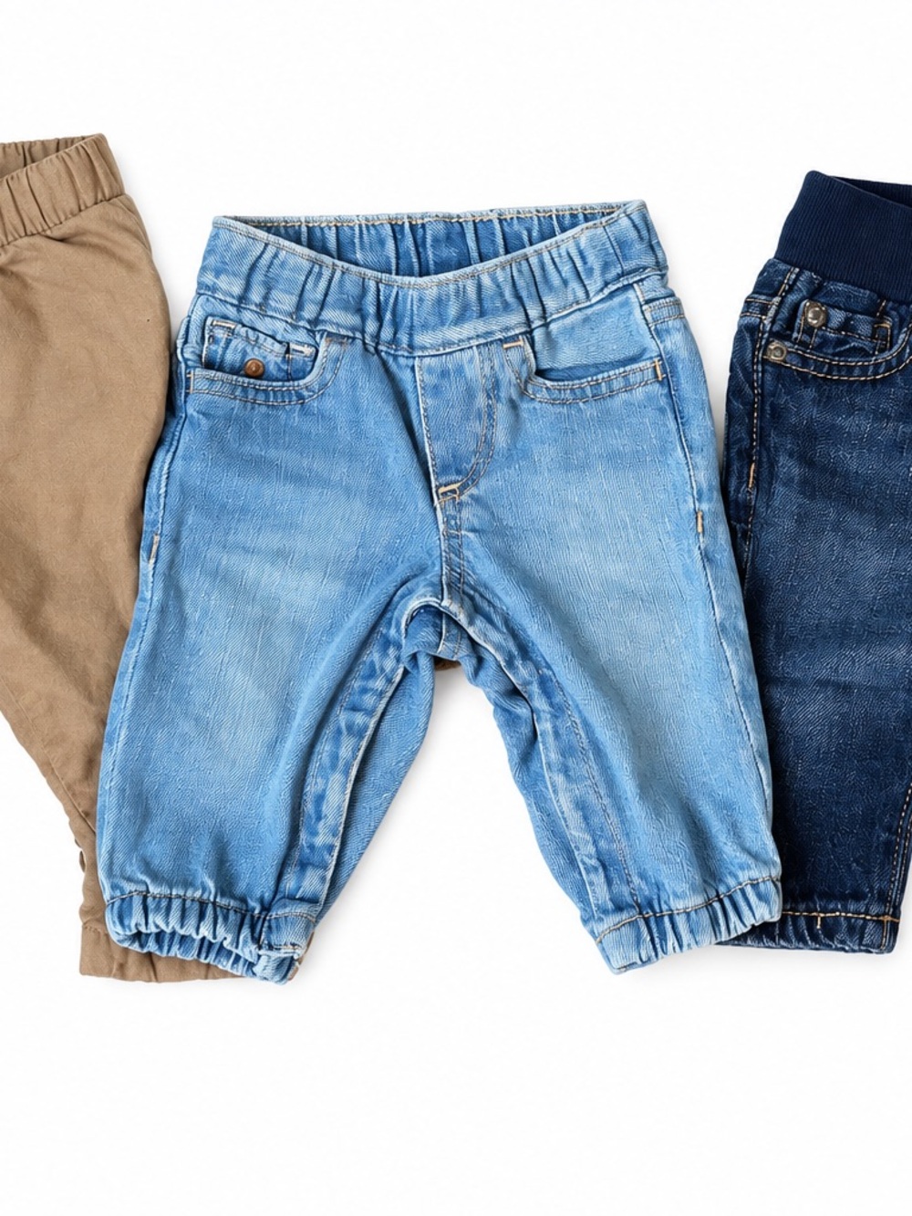 Baby Gap 3 piece jeans joggers pants bundle 0-3 months new but never washed!